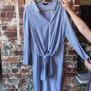 Pinstripe button down